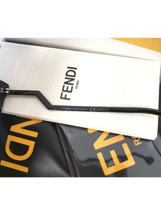 Fendi FF0149/S 8079O 54mm Geometric Cat Eye Sunglasses Black / Blue Gradient